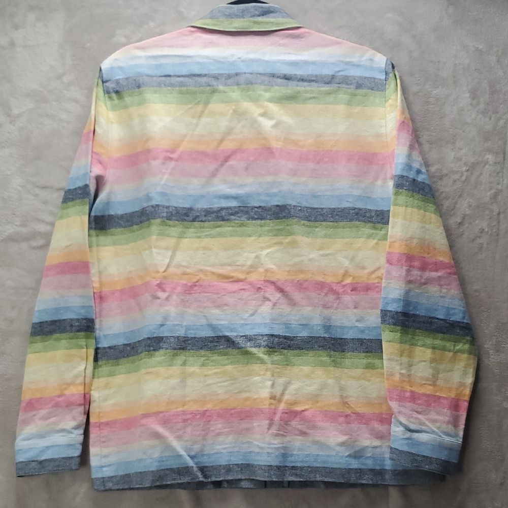 ALFRED DRUNNER | 12 WOMEN'S | JACKET BUTTON DOWN SHIRT  in RAINBOW 19232 29961 - Picture 13 of 16